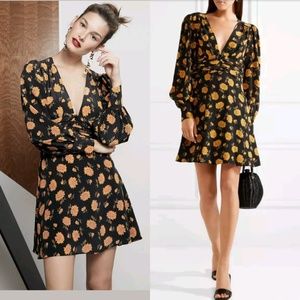 VERONICA BEARD Marion LongSleeve Floral Silk Dress